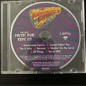 Boomerang Express Music CD - Purple